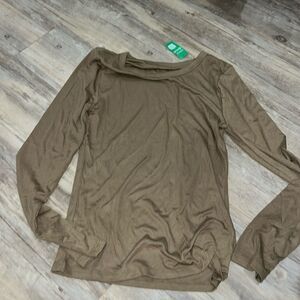GAP Brown Long Sleeve Top